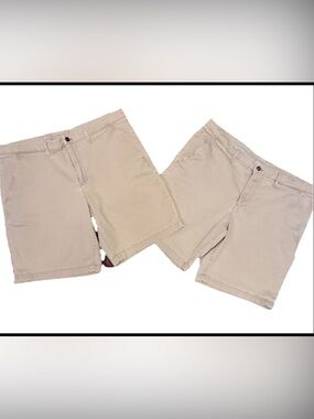 Member’s Mark Men's Flat Front Chino Shorts (2) - Khaki Size 38